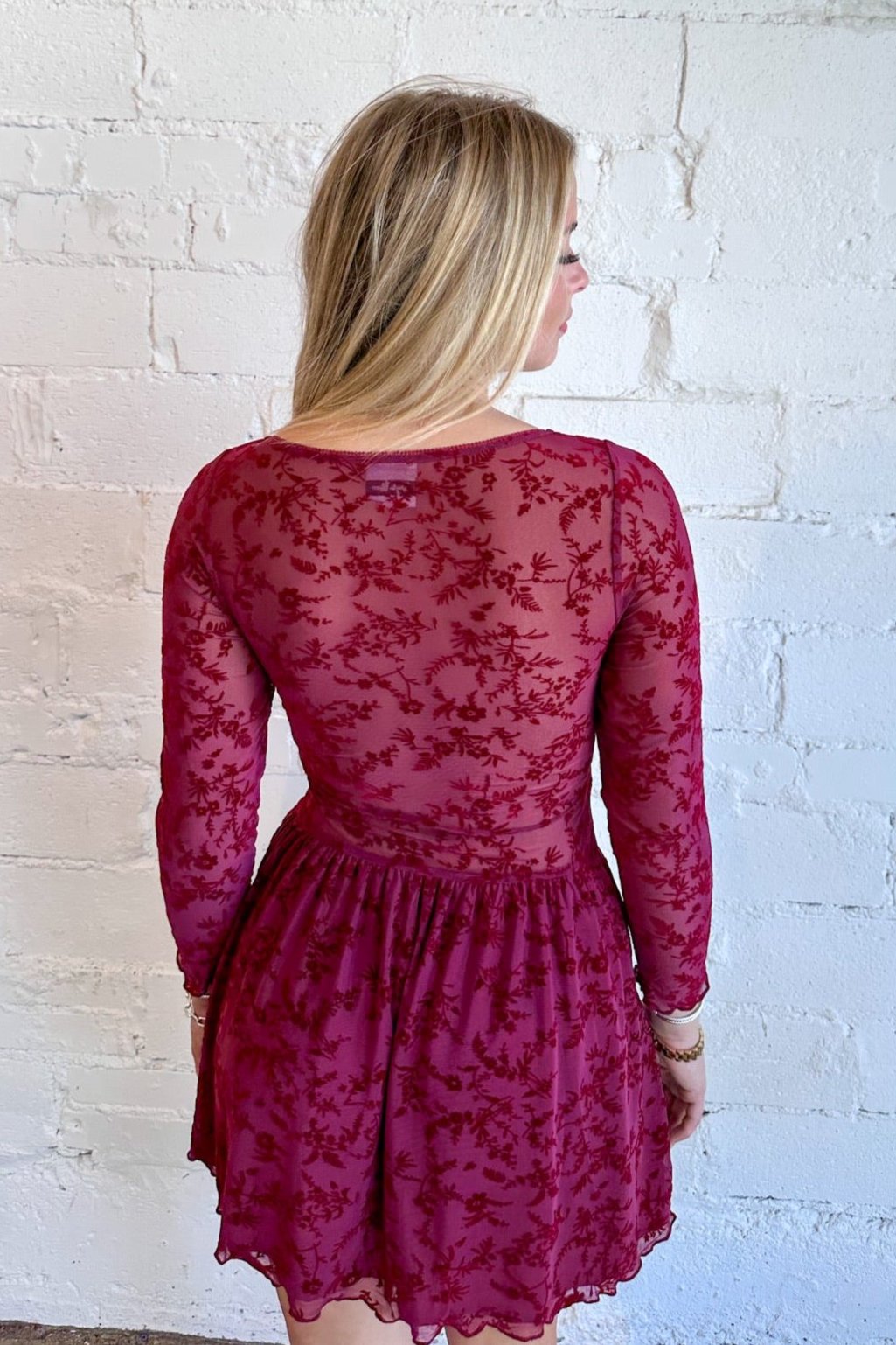 Berries & Wine Dress, Lace Dress, Red Dress, Red Lace Dress, Flare Mini Dress, Mini Dress, Dallas Boutique
