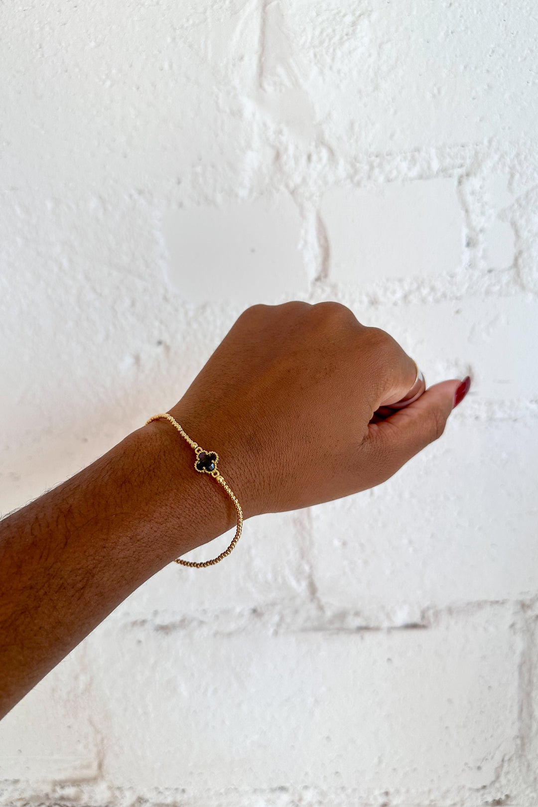 Clover Stretch Bracelet, Bracelet, Adeline Boutique, Gift Ideas, Jewelry