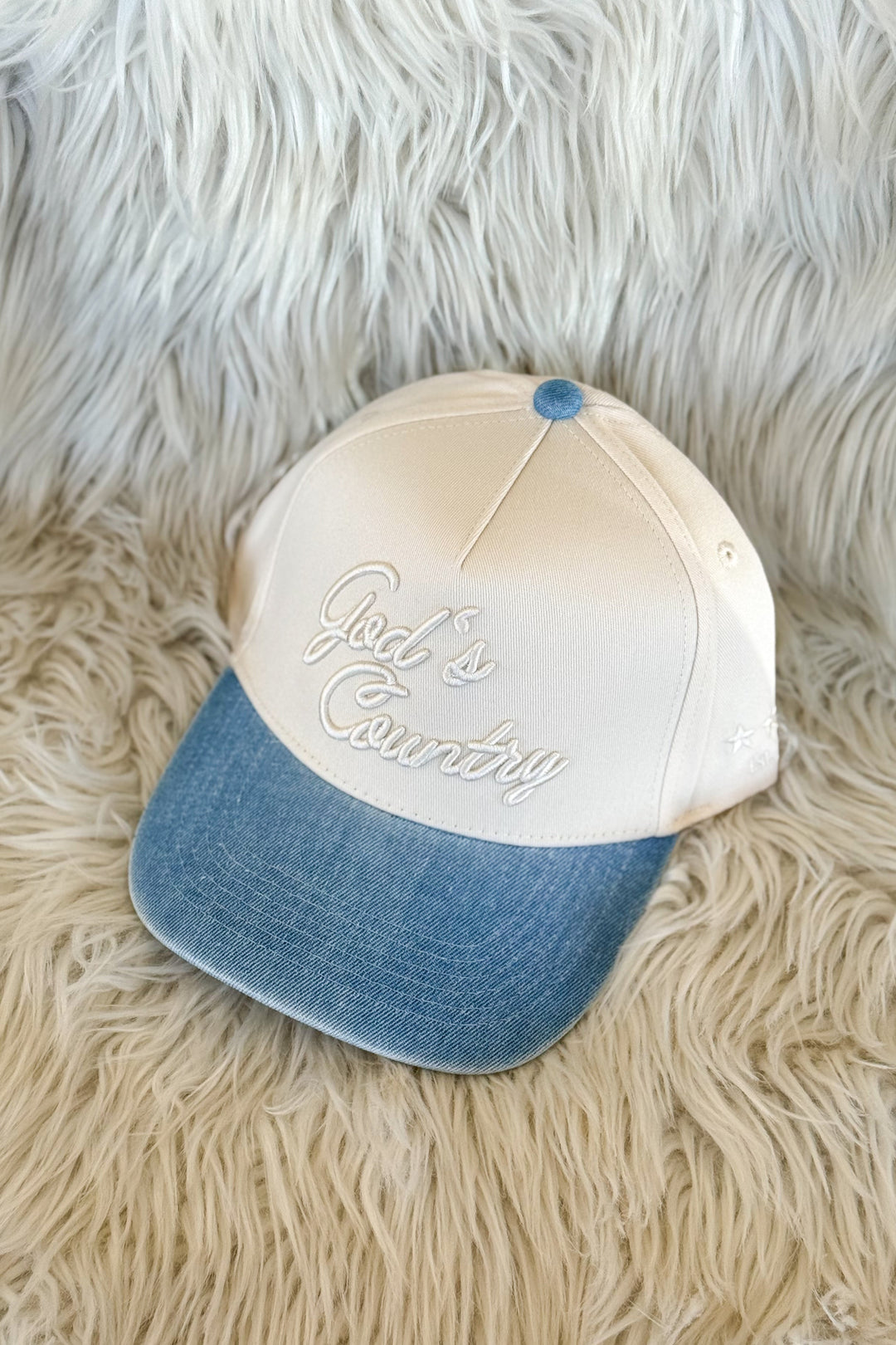 God's Country Denim Hat, Hats, Trucker Hats, Denim, Rodeo Outfit, Country Concert Outfit, Adeline Boutique, Dallas Boutique