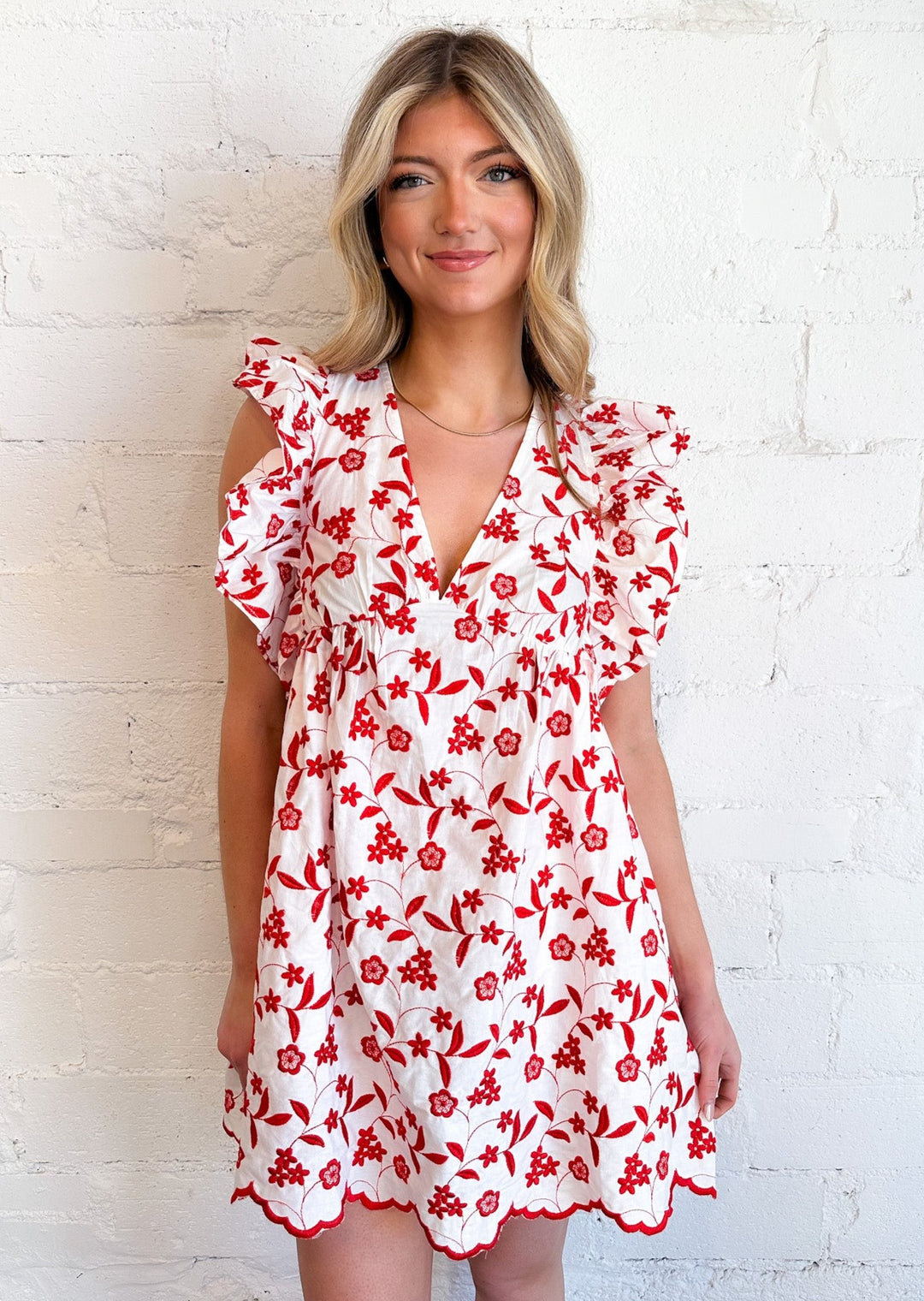 American Girl Embroidered Dress, Dresses, Adeline, Adeline, dallas boutique, dallas texas, texas boutique, women's boutique dallas, adeline boutique, dallas boutique, trendy boutique, affordable boutique