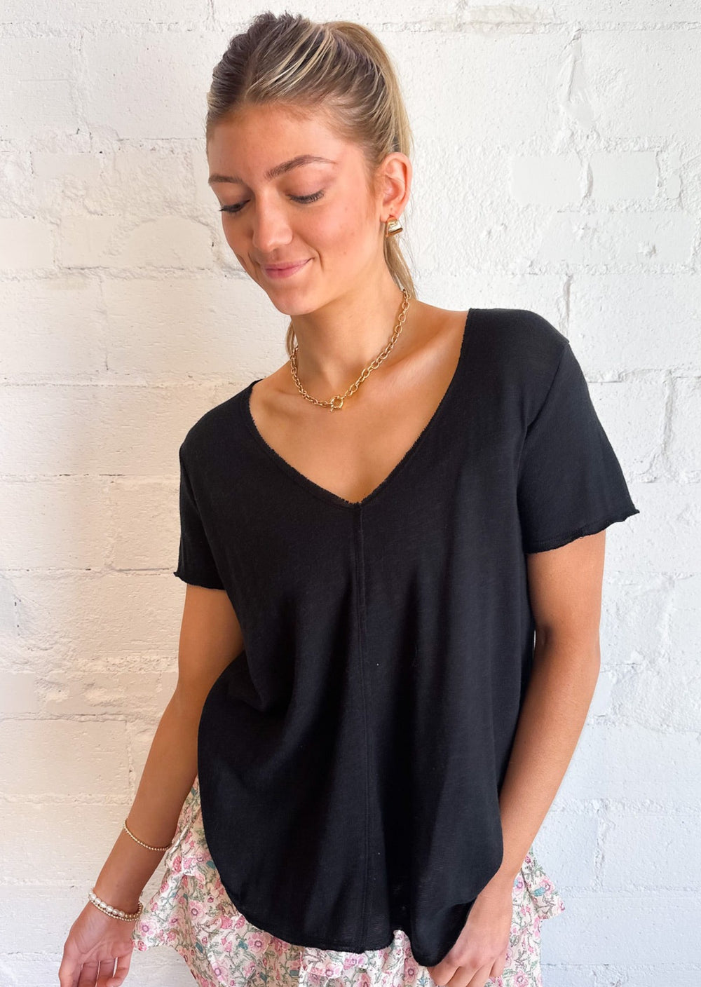 True Black Wearever Tee, Tops, Project Social T, Adeline, dallas boutique, dallas texas, texas boutique, women's boutique dallas, adeline boutique, dallas boutique, trendy boutique, affordable boutique