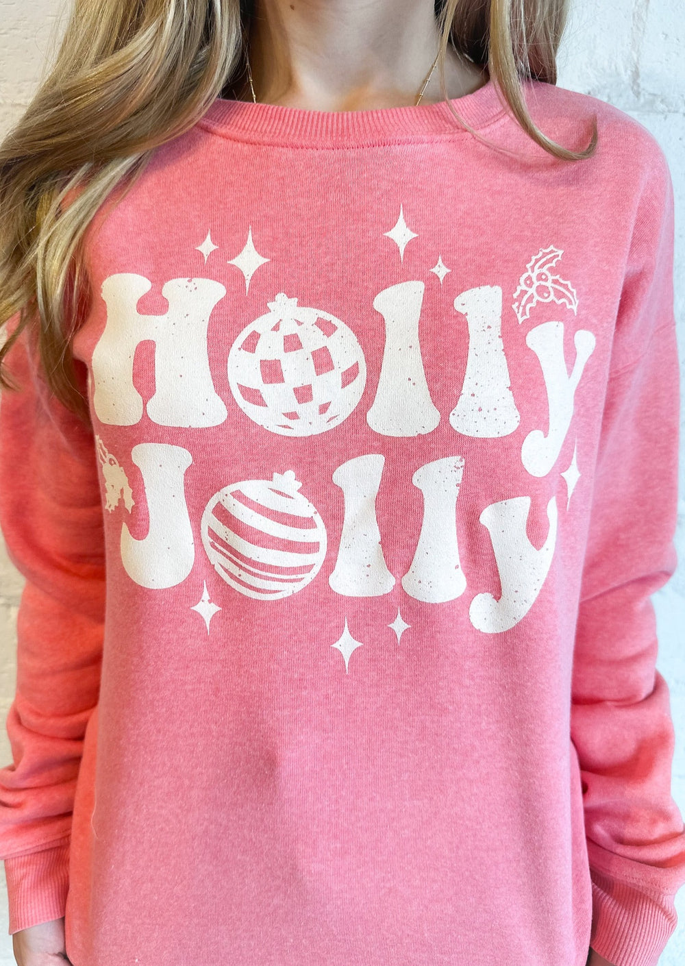 Holly Jolly Sweatshirt, Tops, Adeline, Adeline, dallas boutique, dallas texas, texas boutique, women's boutique dallas, adeline boutique, dallas boutique, trendy boutique, affordable boutique