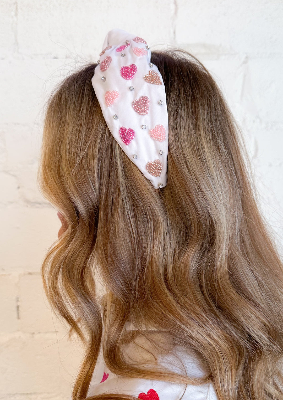 White Heart Headband, Hair Ties, Adeline, Adeline, dallas boutique, dallas texas, texas boutique, women's boutique dallas, adeline boutique, dallas boutique, trendy boutique, affordable boutique