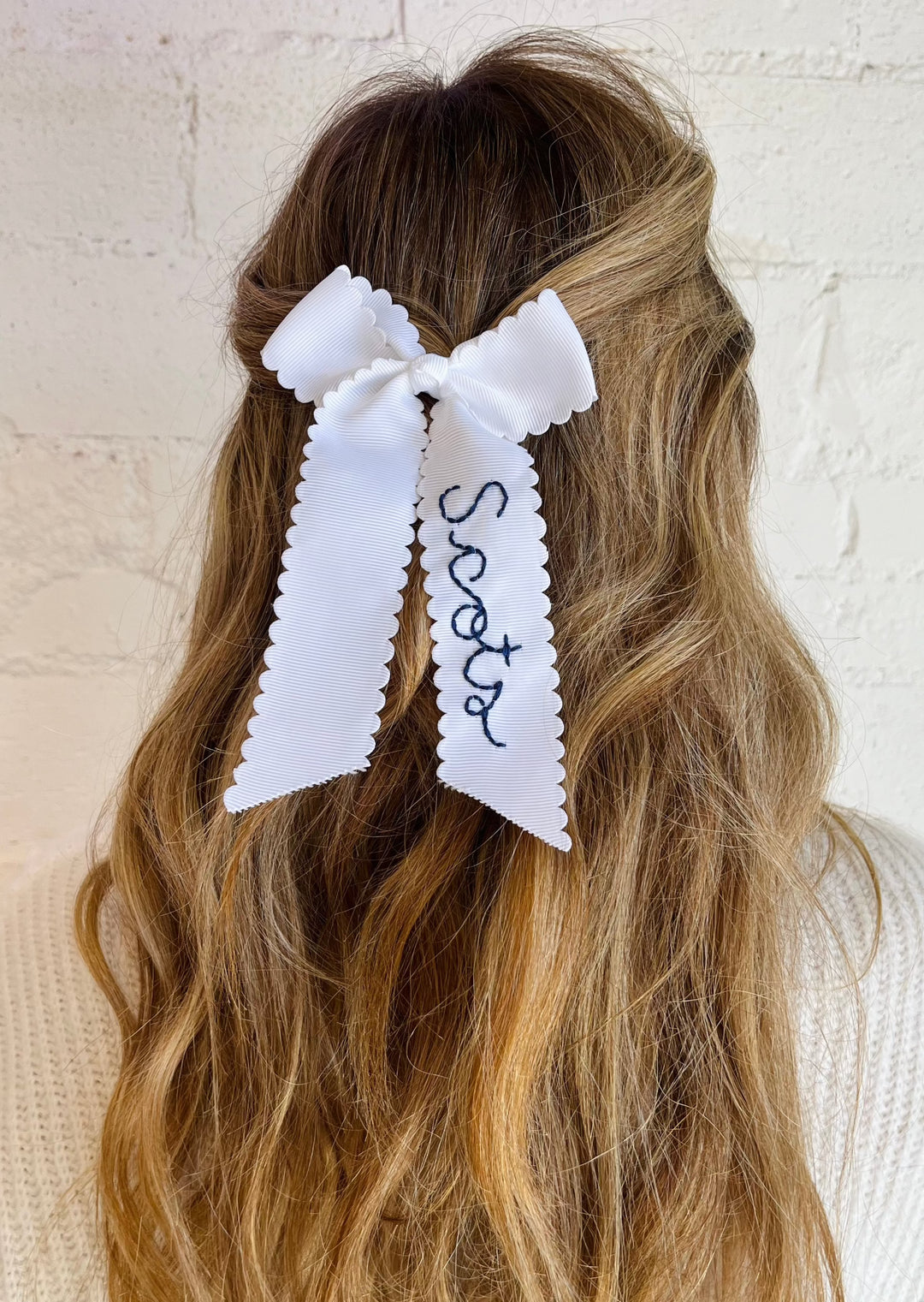 Hand Embroidered Bow, Hair Ties, Tashi, Adeline, dallas boutique, dallas texas, texas boutique, women's boutique dallas, adeline boutique, dallas boutique, trendy boutique, affordable boutique