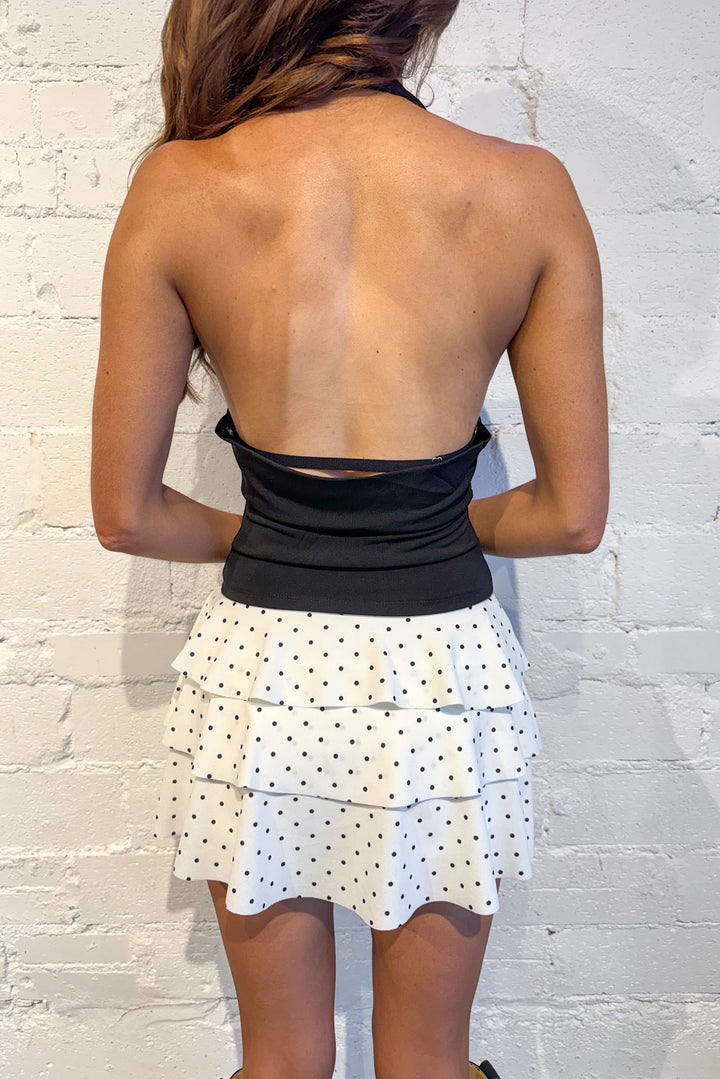 Polka Dot Tiered Skort, Polka Dot, Skort, Polka Dots, Bottoms, Skirts, Going Out Outfit, Adeline Boutique, Dallas Boutique, Women's Clothing Boutique