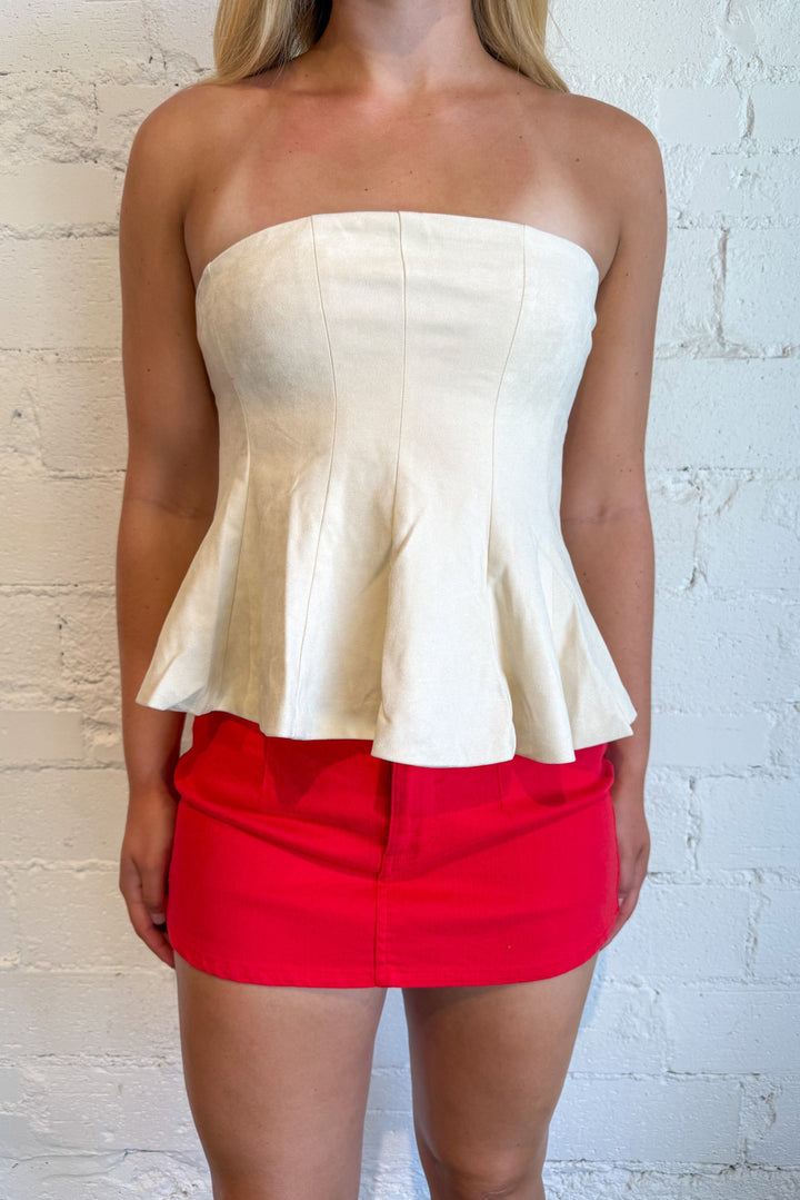 Gigi Skirt, Denim Skirt, Mini skirt, Game Day Outfits, Denim, Bottoms, Adeline Boutique, Dallas Boutique, Boutique Clothing