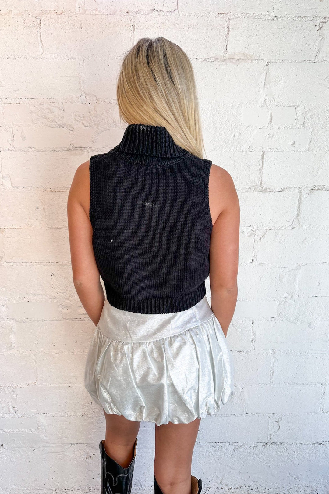 Silver Bells Skirt, Bubble Skirt, Metallic Skirt, Skirt, Adeline Boutique