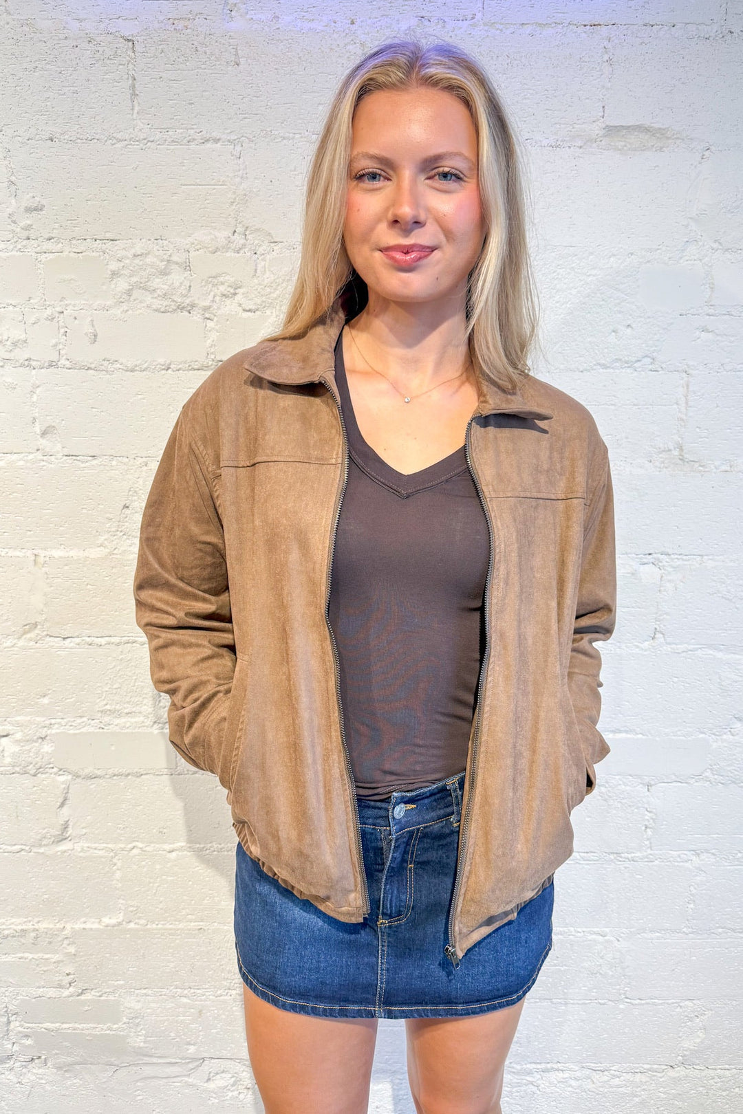 Suede Oversized Bomber Jacket, Bomber Jacket, Suede Jacket, Fall and Winter Styles, Jackets, Adeline Boutique, Brown Jacket, Dallas Boutique, Women's Clothing Boutique