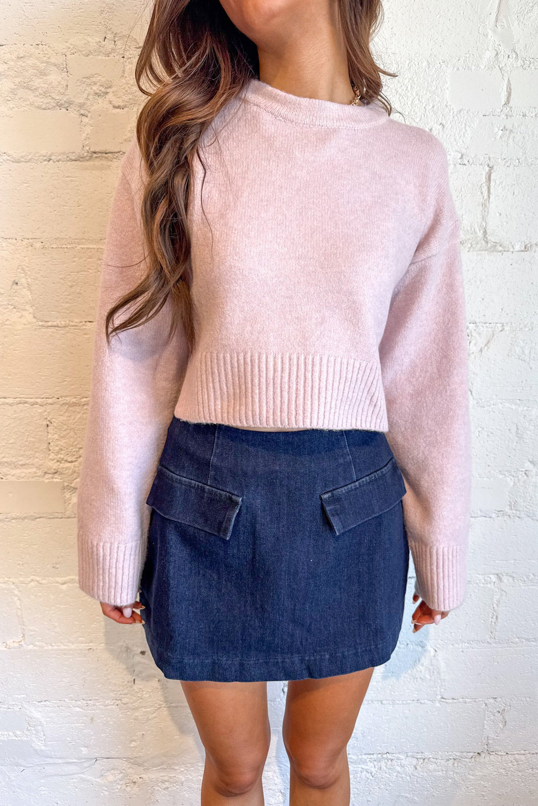 The True Blue Denim Skirt, Denim Mini Skirt, Bottoms, Skirts, Denim, Adeline Boutique, Dallas Boutique, Fall Skirts