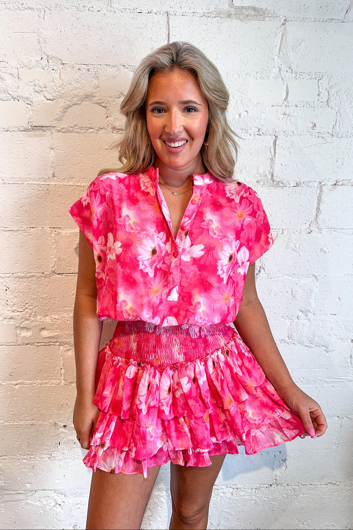 Vivid Pink Layla Dress, Spring Dress, Adeline Boutique, Dallas Boutique, Vacation, Spring and Summer Styles