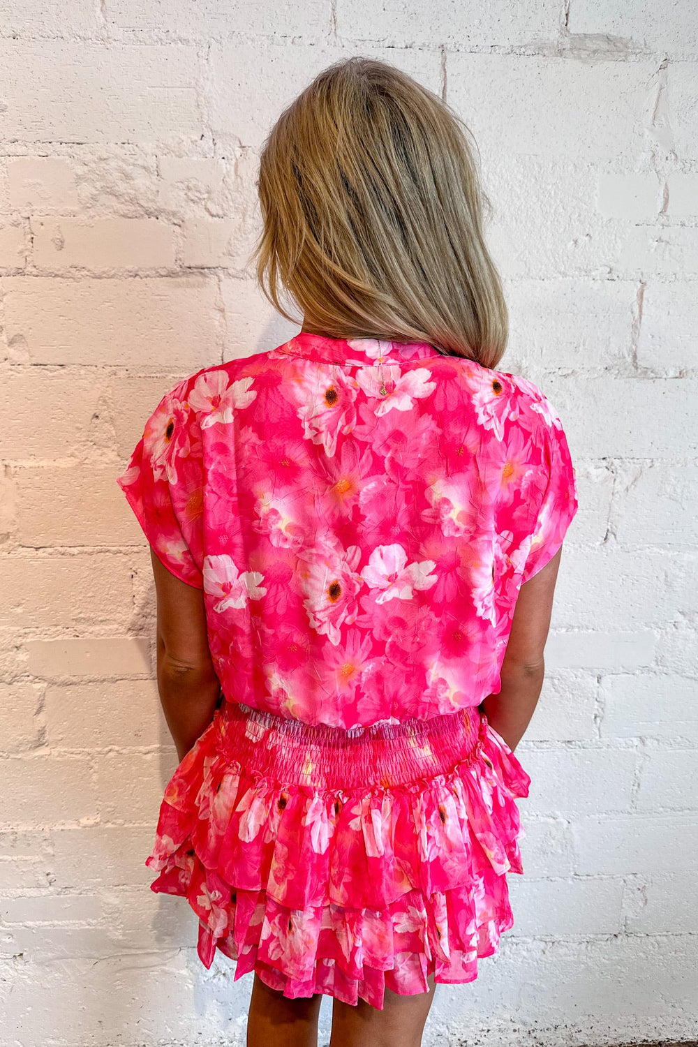 Vivid Pink Layla Dress, Spring Dress, Adeline Boutique, Dallas Boutique, Vacation, Spring and Summer Styles