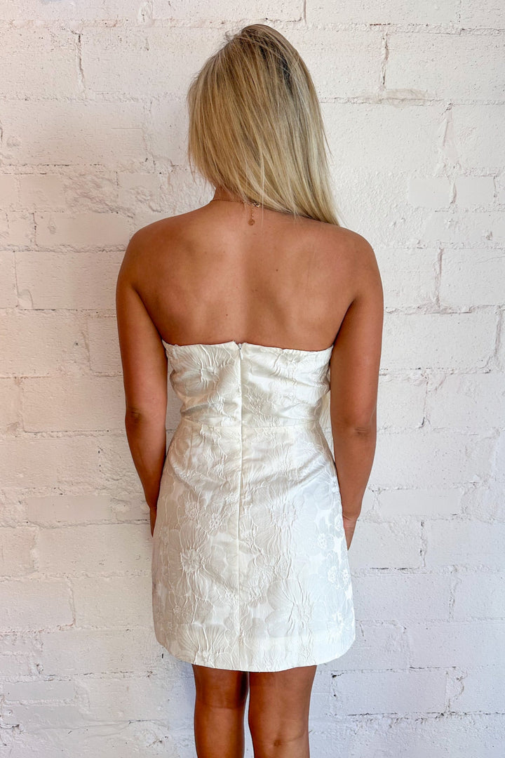 Light Floral Puzzle Mini Dress, Mini Dress, Wedding Guest Dress, Spring, Dresses and Rompers, Adeline Boutique
