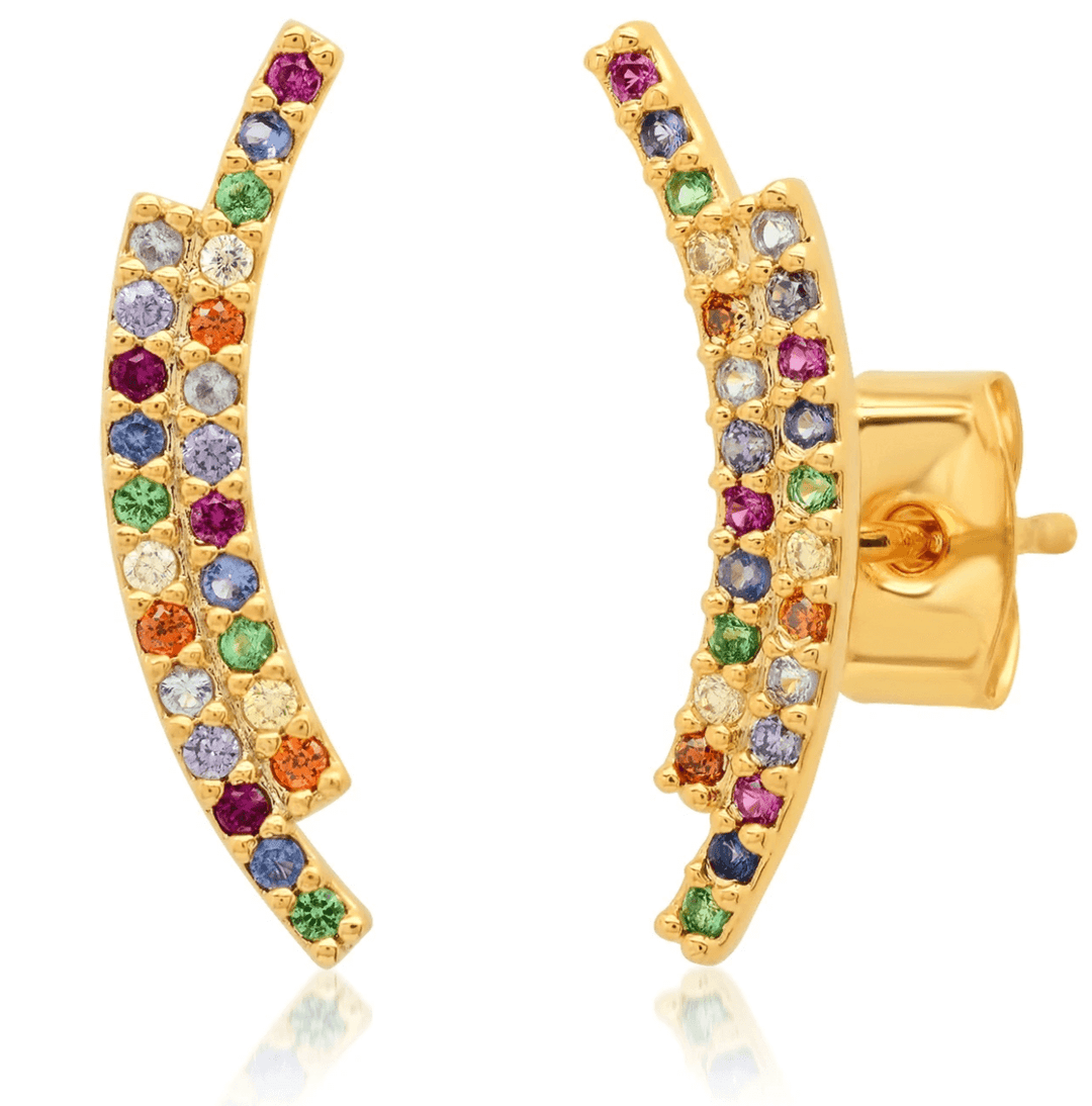 Double Stick CZ Climber, Jewelry, TAI JEWELRY, Adeline, dallas boutique, dallas texas, texas boutique, women's boutique dallas, adeline boutique, dallas boutique, trendy boutique, affordable boutique