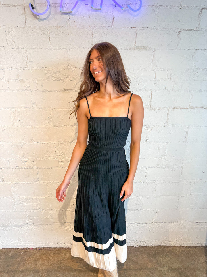 Sideline Strut Maxi Dress