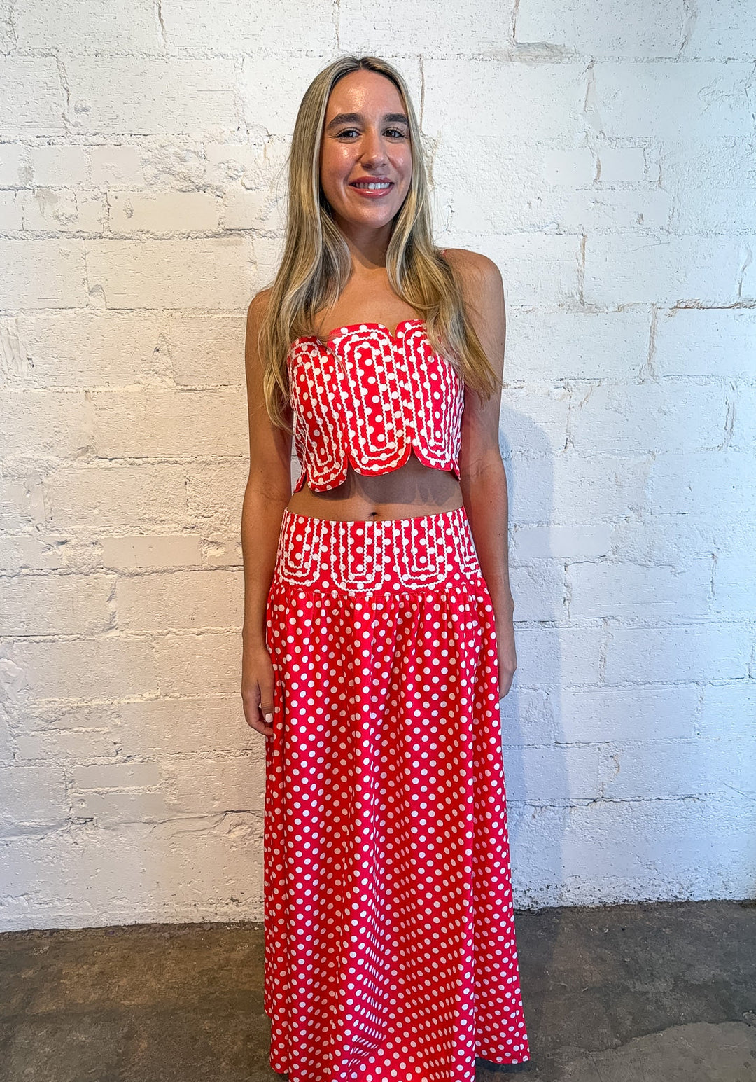 Polka Dot Rally Top