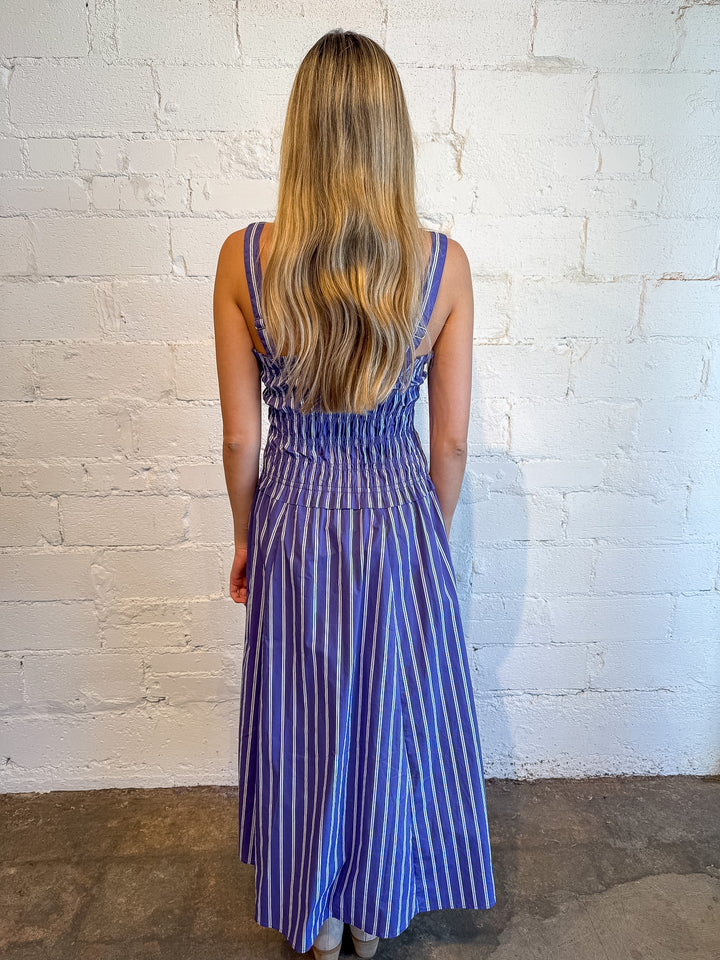 Nova Striped Midi Dress