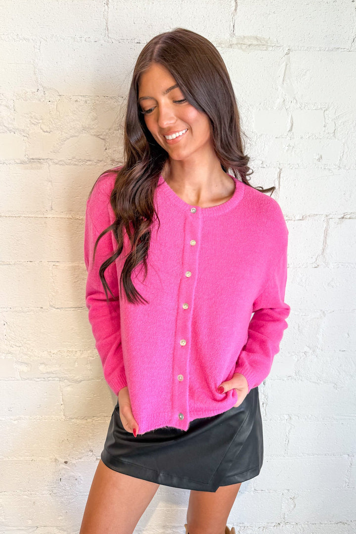 Abby Knit Cardigan, Sweaters, Cardigan Sweater, Tops, Fall and Winter Styles, Adeline Boutique, Pink Sweater, Women's Clothing Boutique