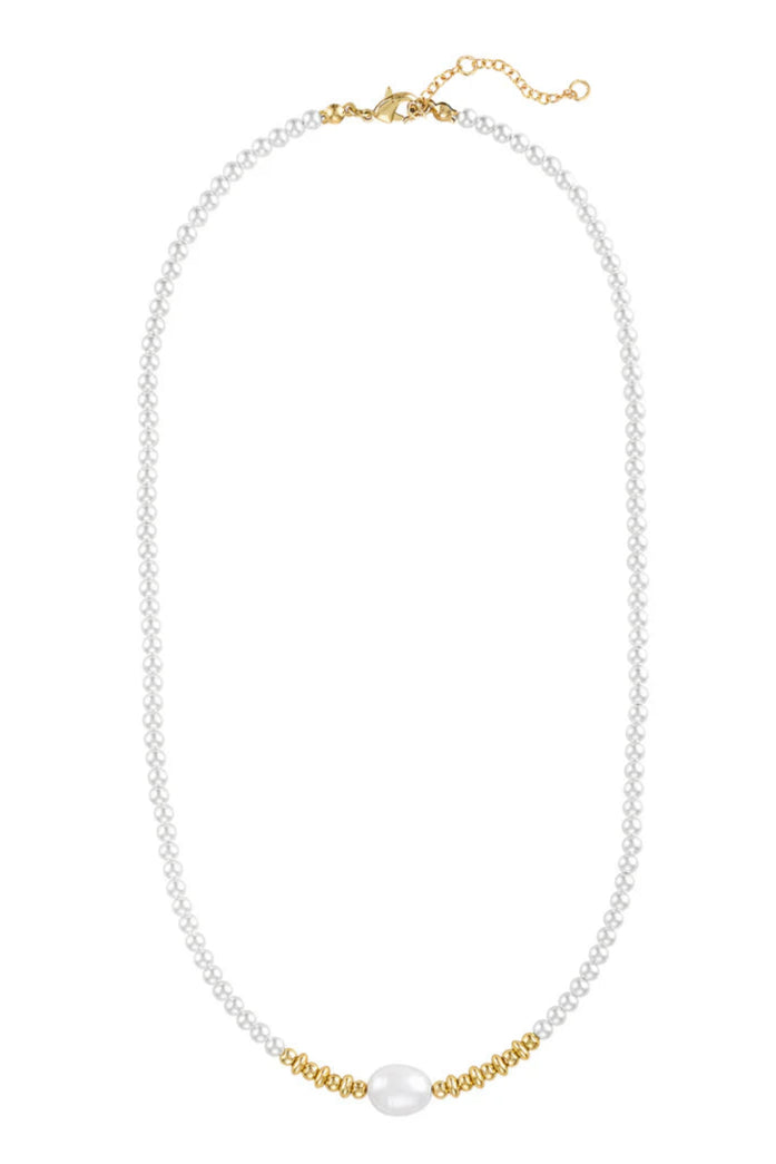 Adella Pearl Necklace, Pearl Necklace, Necklace, Gift Idea, Adeline Boutique, Dallas Boutique, Boutique Jewelry, Kinsey Jewelry