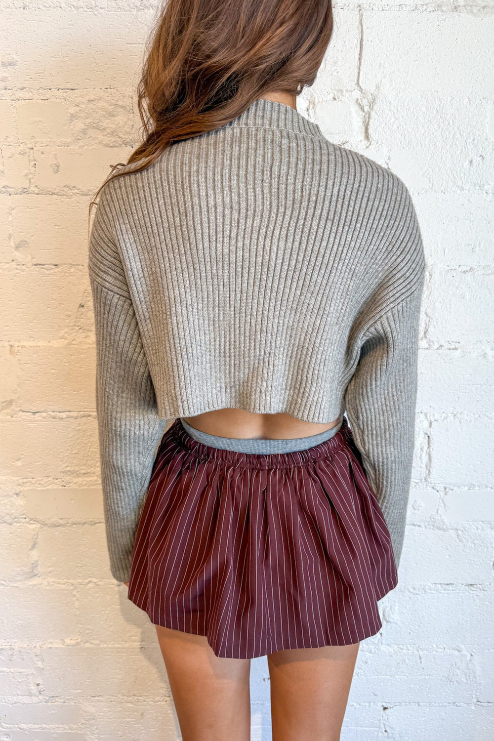 Aggie Mini Skirt, Mini Skirt, Bottoms, Pinstripe Skirt, Game Day Skirts, Adeline Boutique, Dallas Boutique