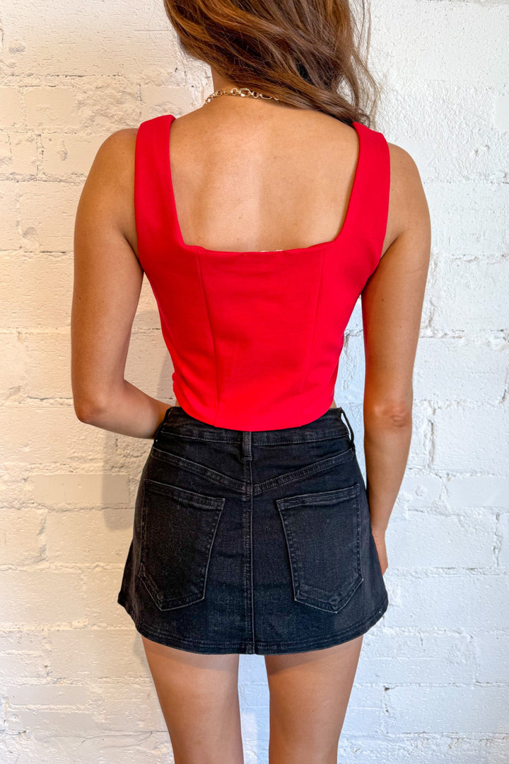 All Day Everyday Denim Skort, Denim Skirt, Mini Skirt, Game Day Outfit, Fall Skirts, Dallas Boutique, Adeline Boutique