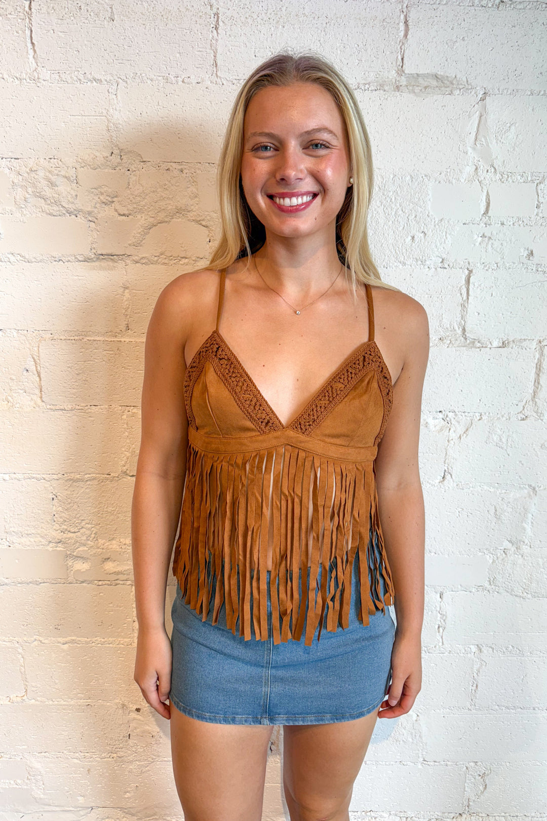 Almost Famous Fringe Top, Fringe Top, Tops, Adeline Boutique, Dallas Boutique, Boutique Clothing, UT Outfits