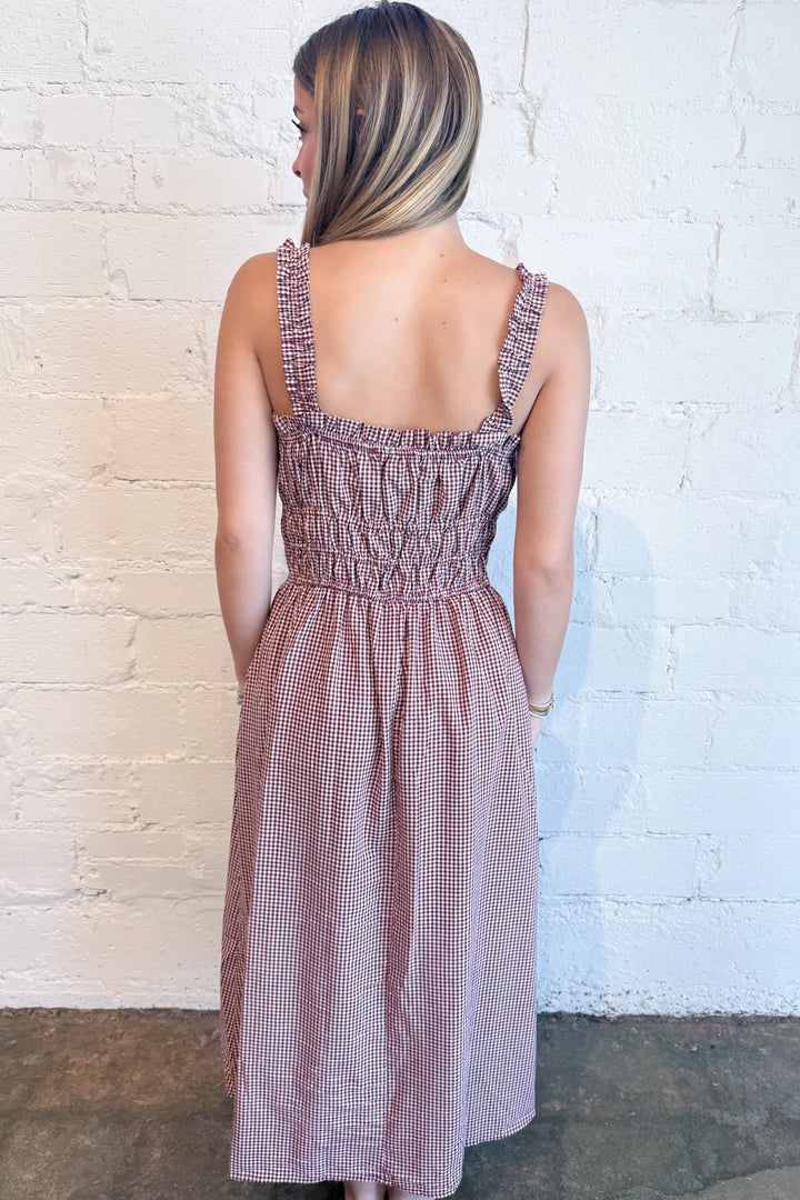 Annabelle Maxi Dress Back, adeline boutique, dallas boutique, boutique