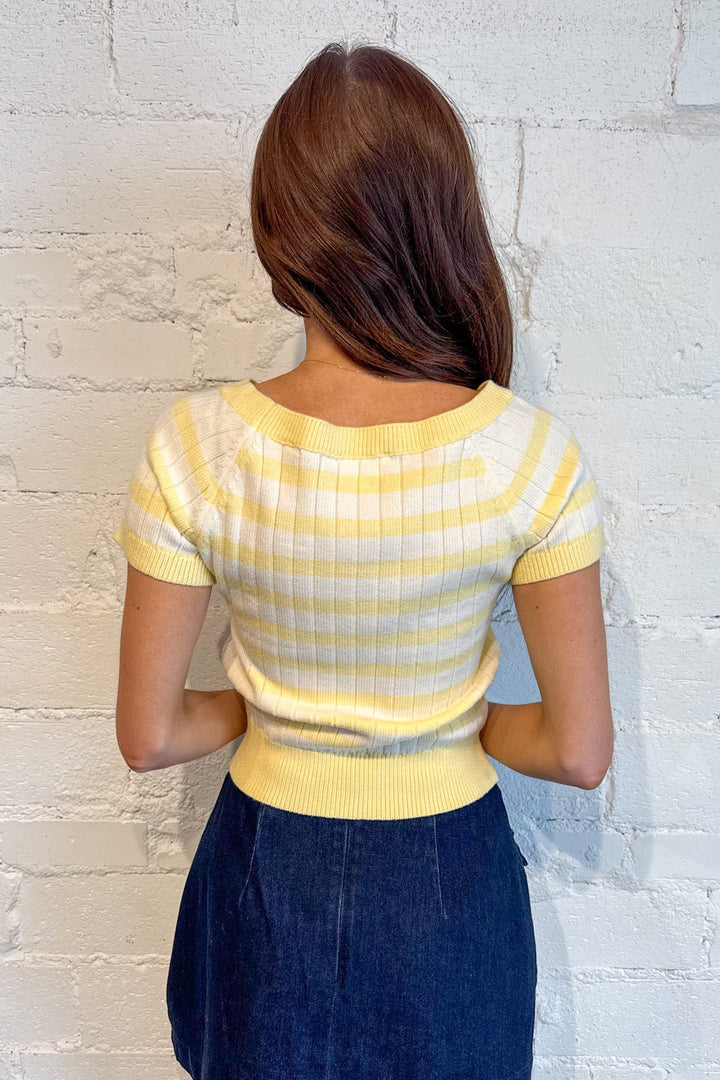 Arabella Knit Sweater Top, Knit Sweater, Sweater Tops, Tops, Spring Sweaters, Adeline Boutique, Dallas Boutique, Striped Top, Boutique Styles