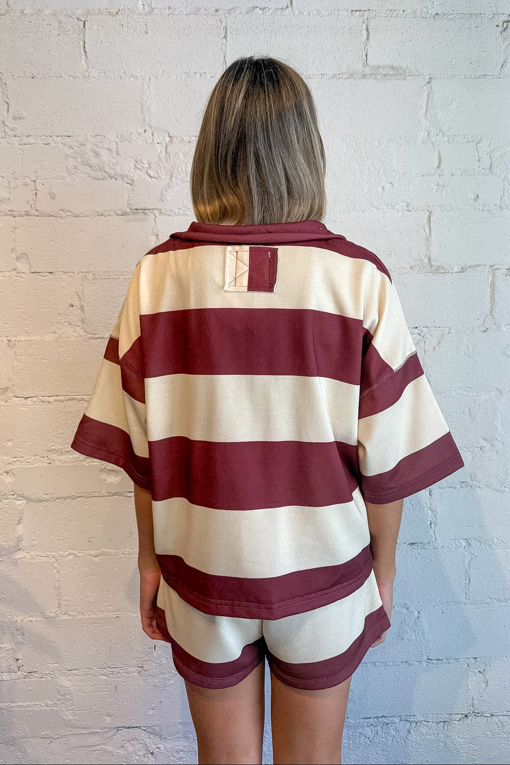 stripe shorts set, adeline boutique, boutique