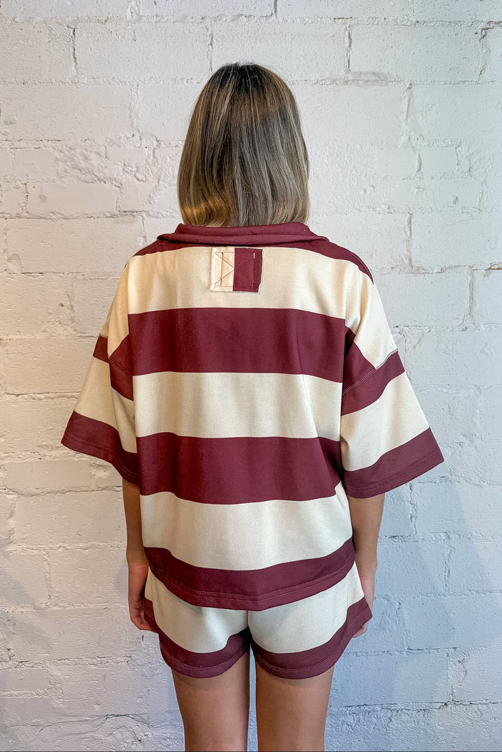 stripe top set, adeline boutique, boutique