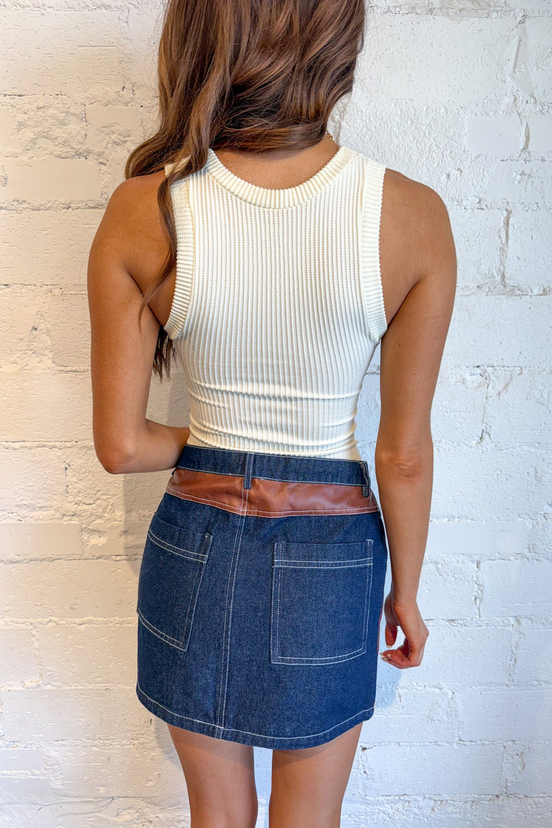 Autumn Drift Mini Skirt, Denim Skirt, Bottoms, Skirts, Game Day Styles, Adeline Boutique, Dallas Boutique, Fall Styles