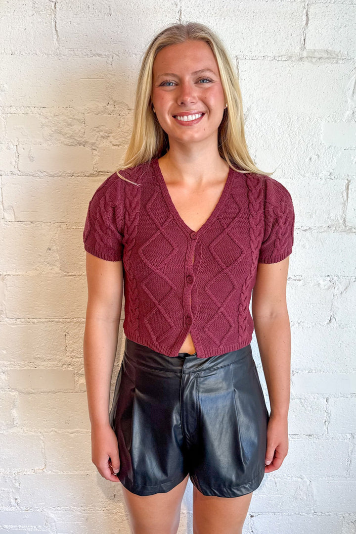 Autumn Wine Cardigan, Cardigan Sweater, Sweater, Fall Styles, Adeline Boutique, Dallas Boutique