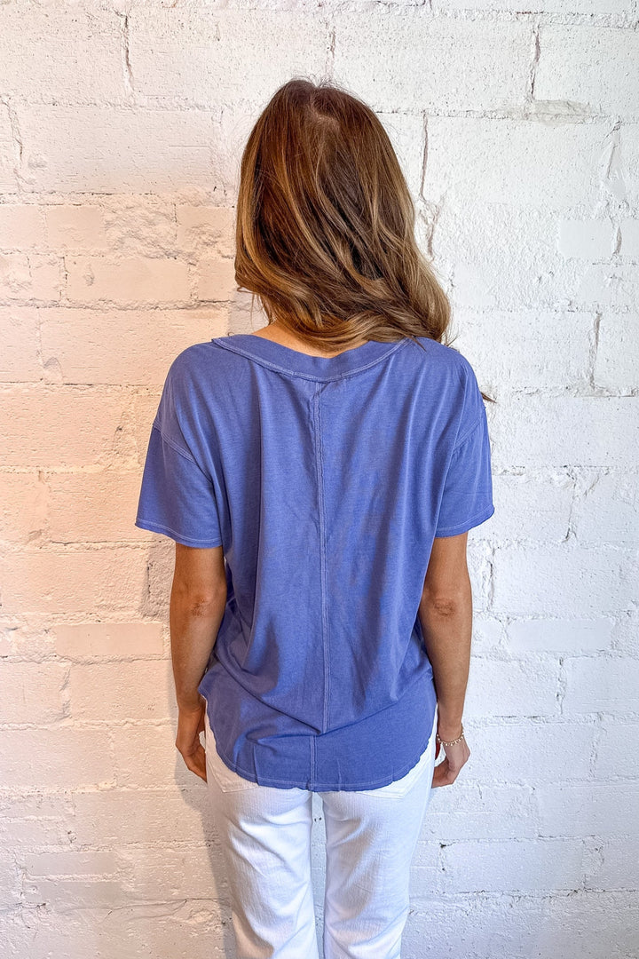 Baltimore V Neck Tee, Vneck Tee, Basic Top, Adeline Boutique, Dallas Boutique, Oversized Tee