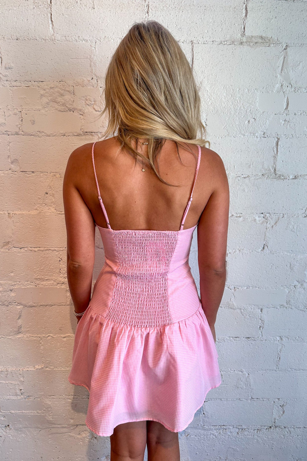 Barely Blush Dress, Summer Dress, Adeline Boutique, Dallas Boutique, Dresses and Rompers, Boutique Dresses, Mini Summer Dress, Brunch Styles, Spring and Summer Styles