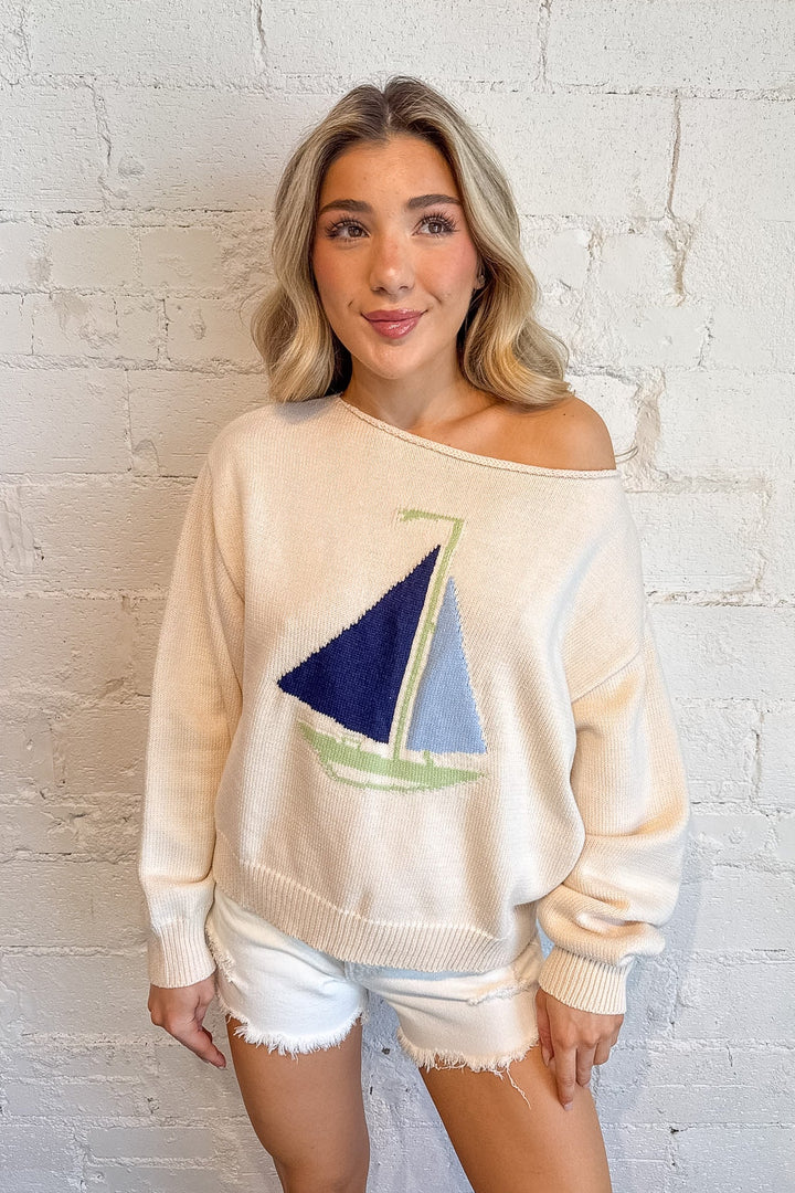 Belle Boat Neck Sweater Top, Sweaters, Spring Sweaters, Yellow Knit Tops, Adeline Boutique, Dallas Boutique, Women's Styles