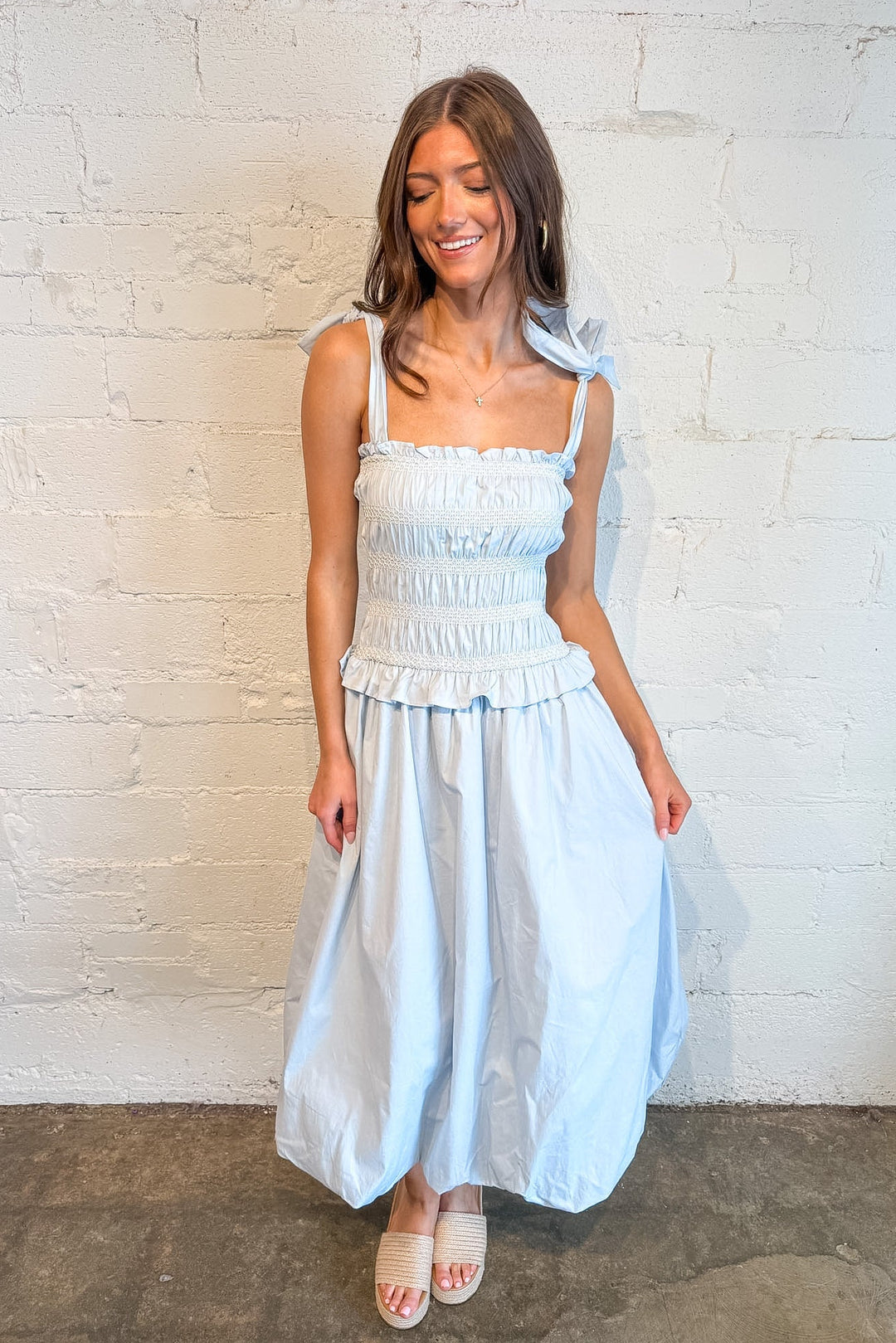 Berkley Dress, Maxi Dress, Spring and Summer Dresses, Easter Dress, Blue Dress, Adeline Boutique, Dallas Boutique, Boutique Dresses
