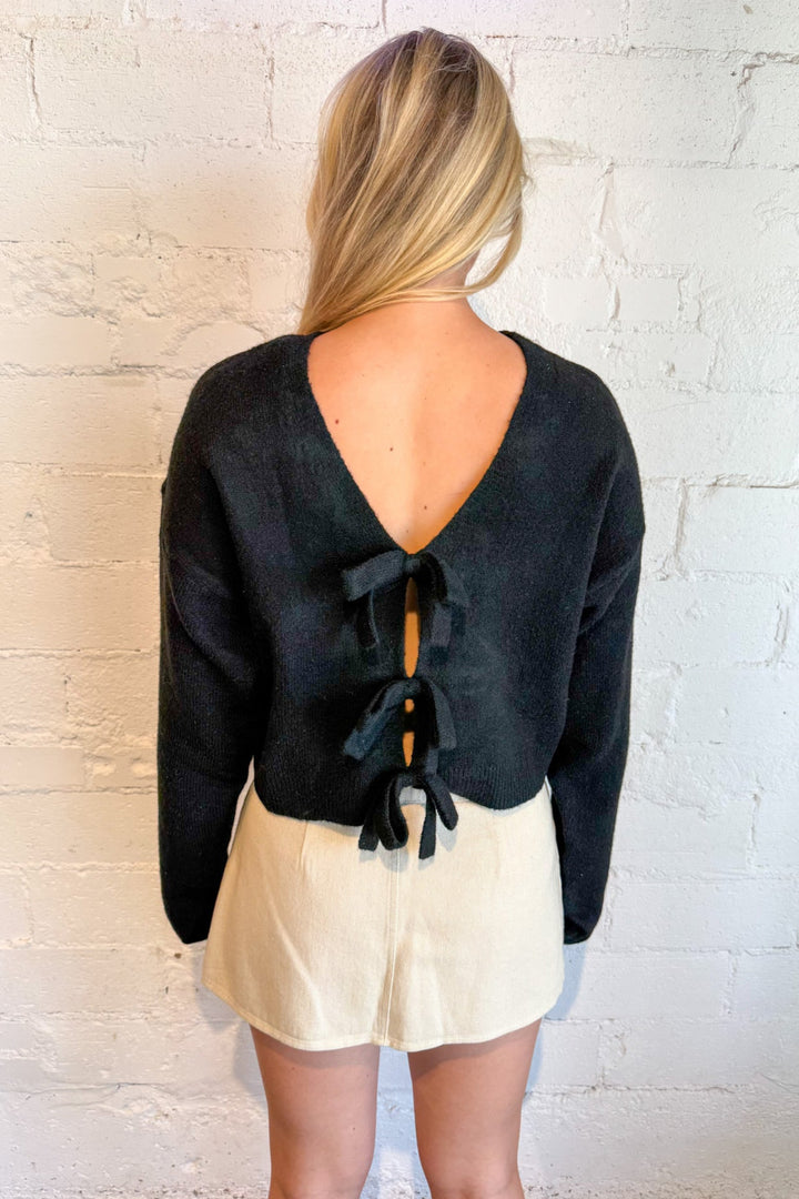 Back To Bow Top, Bow Top, Sweaters, Knit Sweater, Adeline Boutique, Dallas Boutique