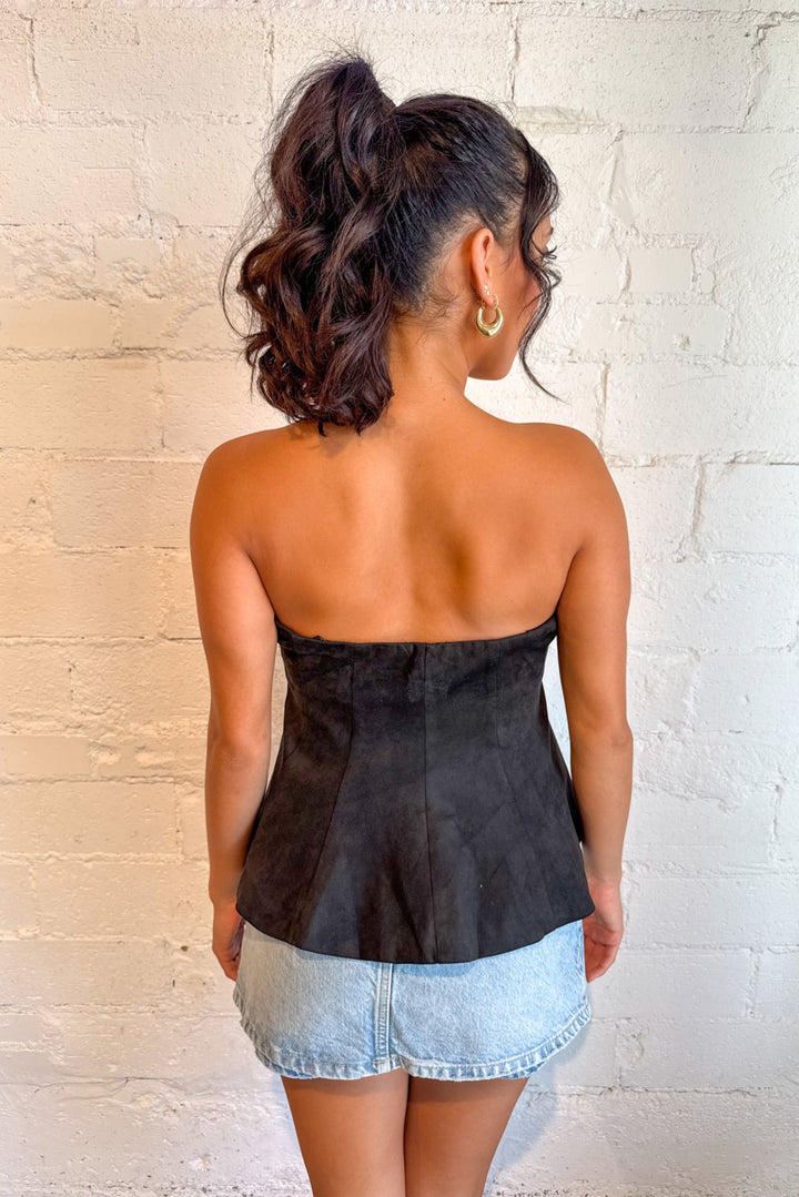 Cozy Suede Tube Top, Tops, Tube Tops, Fall Tops, Suede Top, Game Day Outfits, Adeline Boutique, Dallas Boutique, Boutique Clothing 