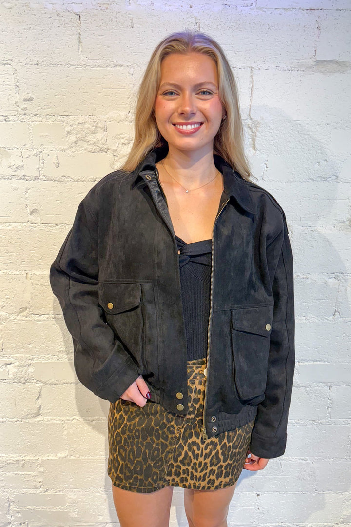 Mia Faux Suede Jacket, Suede Jacket, Jackets, Outerwear, Bomber Jacket, Fall and inter Styles, Fall Jackets, Adeline Boutique, Dallas Boutique, Women's Clothing Boutique