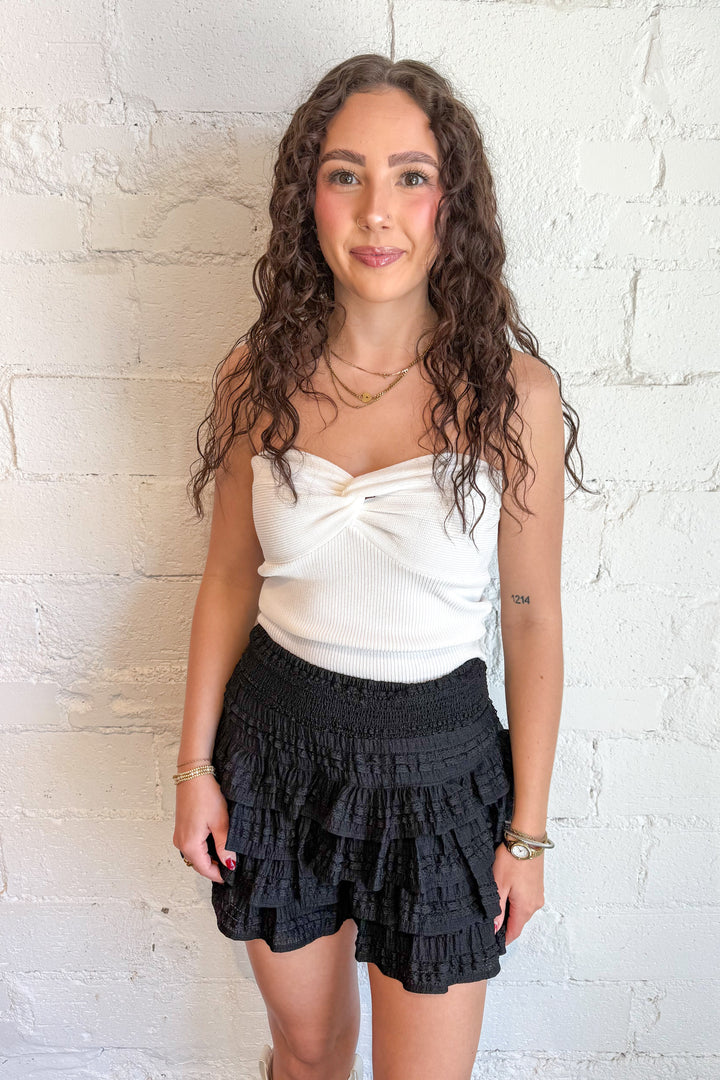 Sunny Swirl Skort, Ruffle Skirt, Mini Skirt, Skirt, Bottoms, Adeline Boutique, Boutiques, Dallas Boutique, Summer Styles