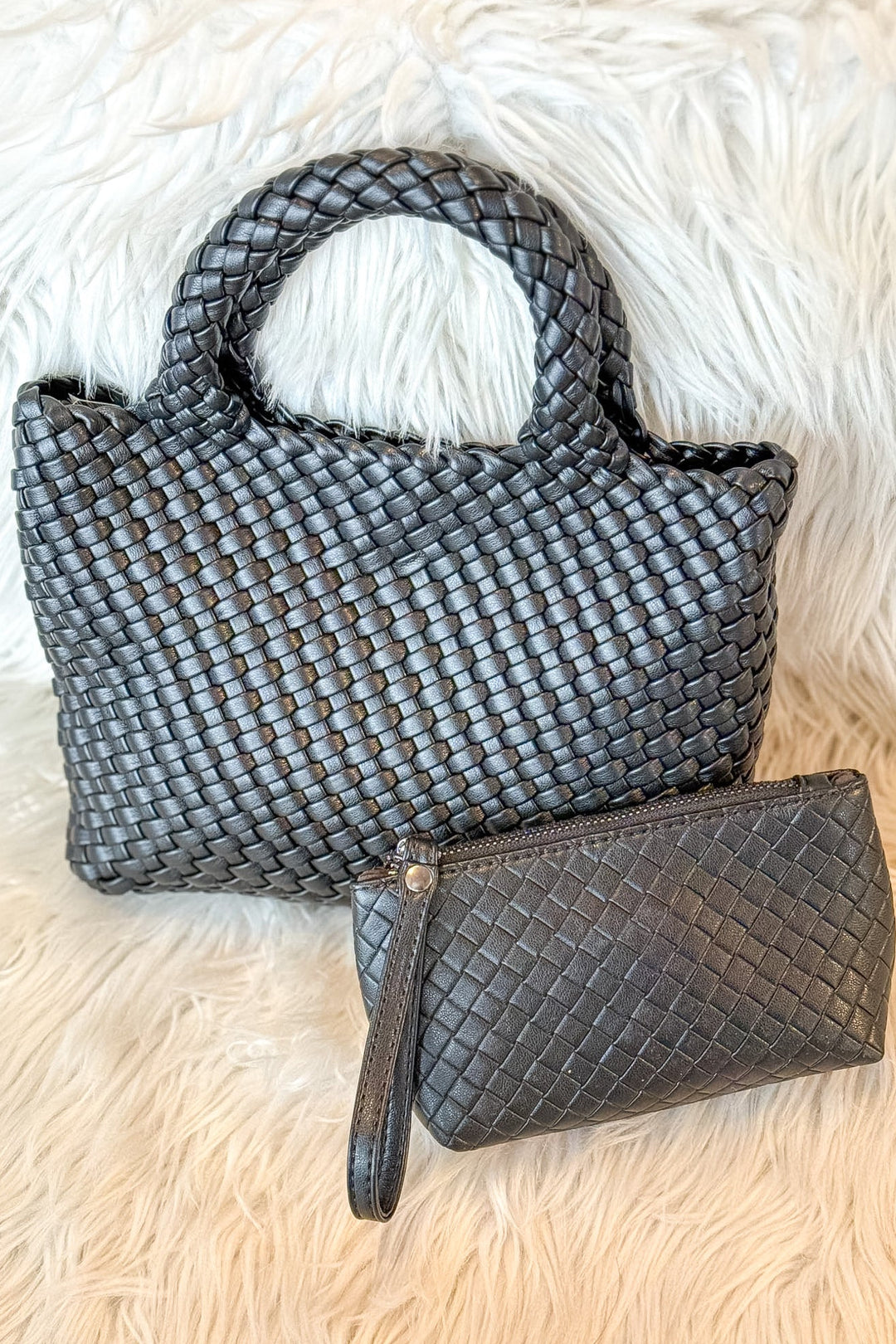 Weave Bag with Mini Weave Coin Purse, Mini Purse, Handbag, Beach Bag, Accessories, Spring Purse, Adeline Boutique, Dallas Boutique, Boutique Accessories