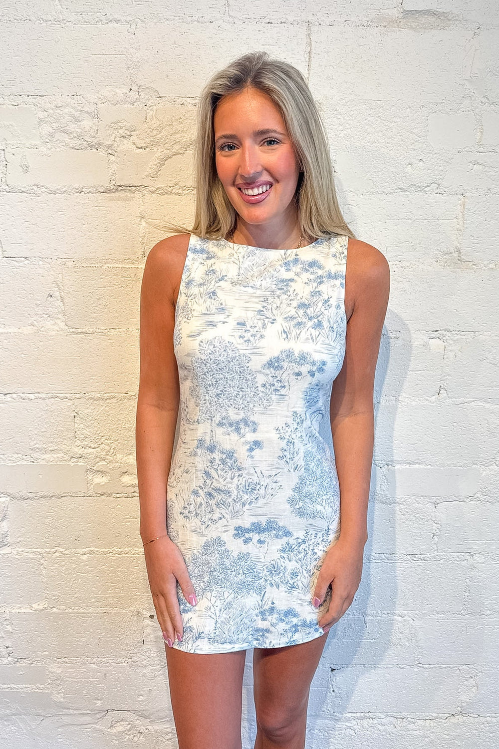 Brielle Mini Dress, Mini Dress, Mini Linen Dress, Spring and Summer Dresses, Adeline Boutique, Dallas Boutique, Sorority Rush Dress