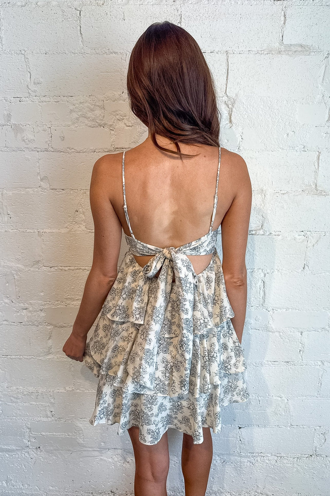 Juliana Strapless Romper, Floral Mini Dress, Floral Ruffle Dress, Spring and Summer Dresses, Easter Dresses, Adeline Boutique, Dallas Boutique, Boutique Dresses, Sorority Rush Dress