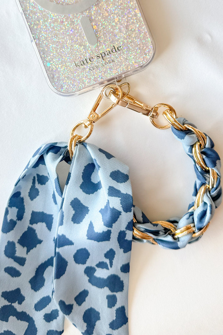 Leopard Scarf Phone/Key Chain, Key Chain, Adeline Boutique, Dallas Boutique, Accessories