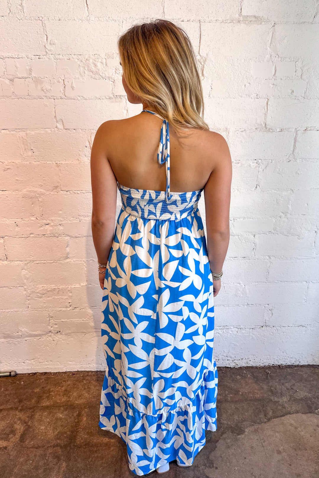 Blue Palms Midi Dress, Halter Dress, Vacation Styles, Summer Styles, Maxi Dresses, Adeline Boutique, Dallas Boutique, Boutique Dresses