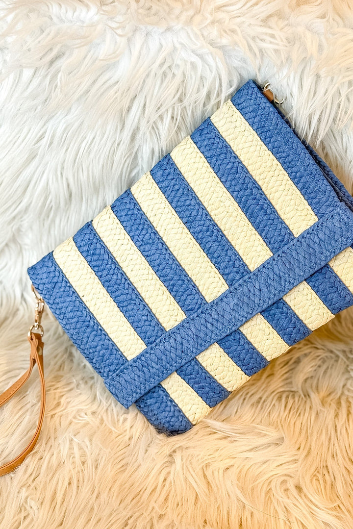 Striped Straw Clutch, Clutch, Accessories, Purse, Adeline Boutique, Dallas Boutique, Beach Accessories, Spring Styles