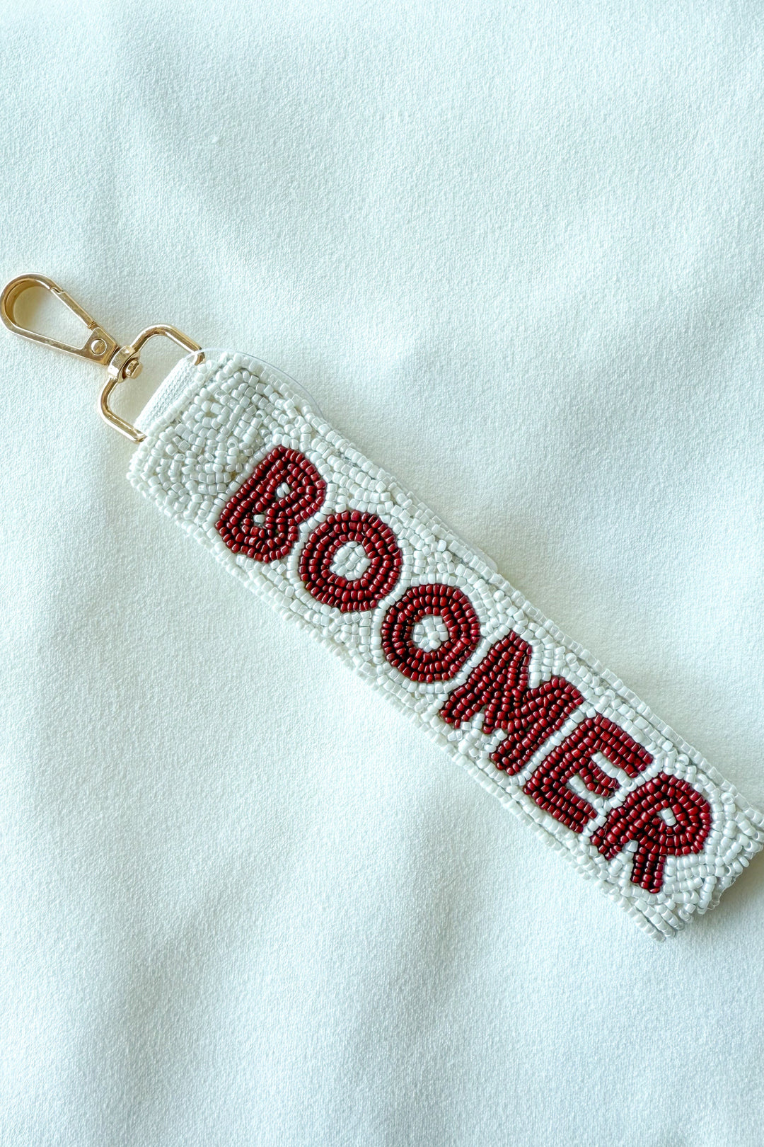 Boomer Sooner Key Chain Strap, Accessories, Game Day Accessories, Boomer Sooner, Adeline Boutique, Dallas Boutique, Keychain