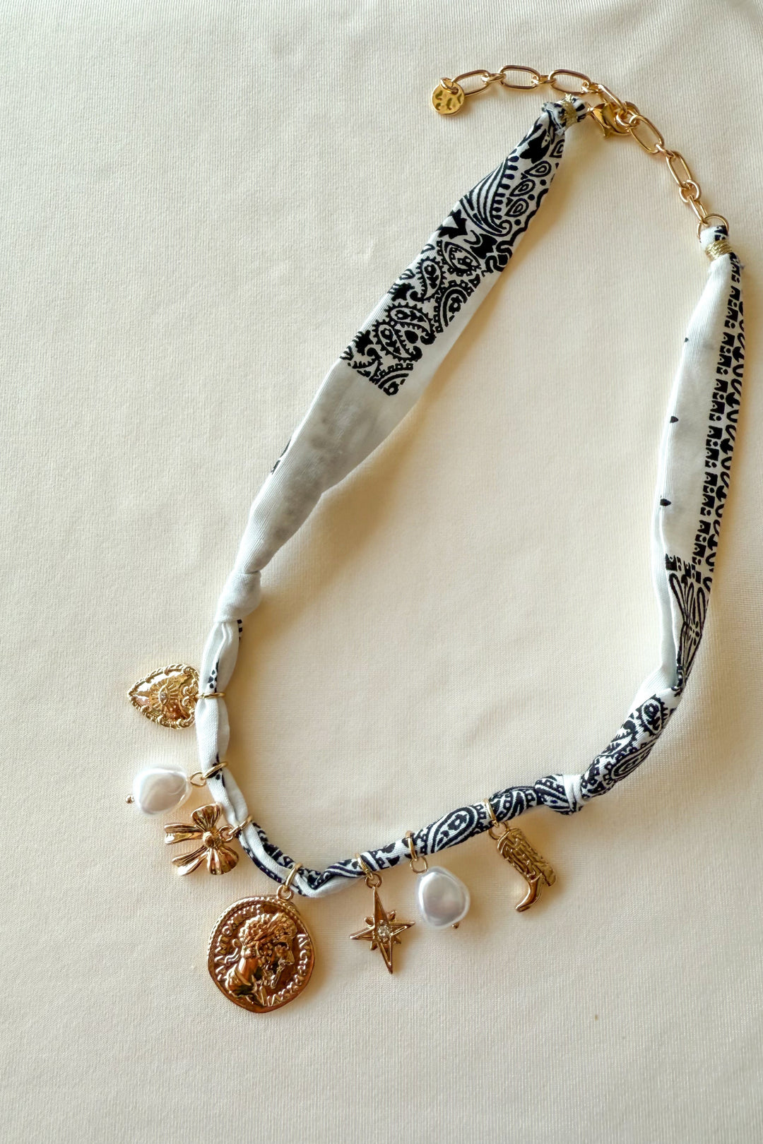 Boots and Boogie Scarf Necklace, Necklace, Adeline Boutique, Dallas Boutique, Jewelry
