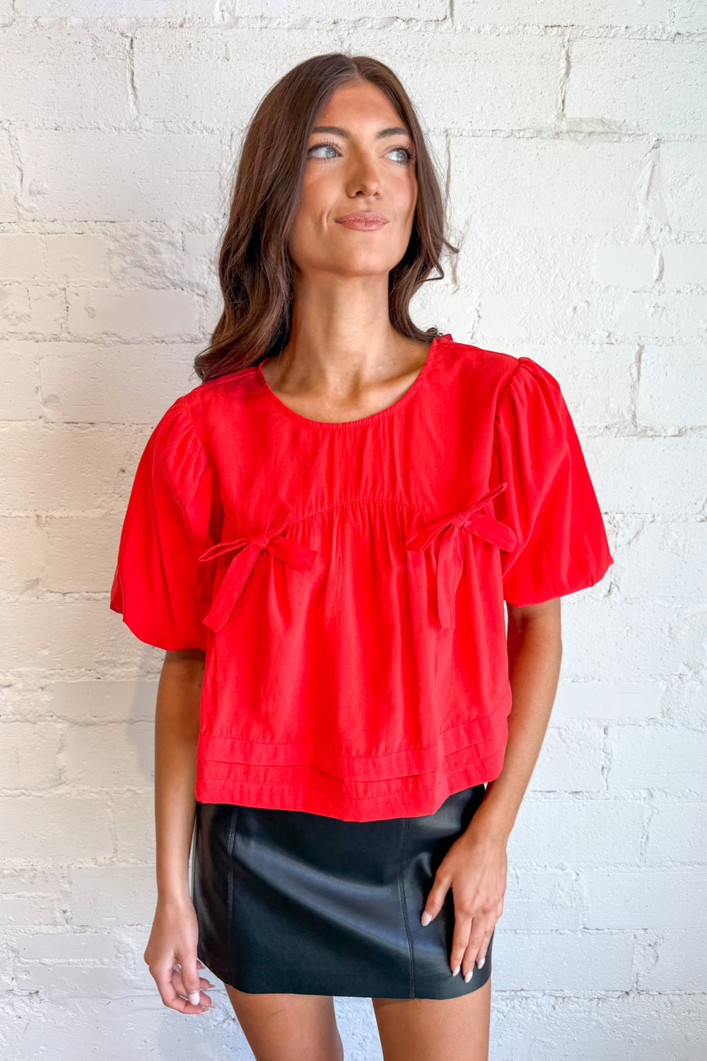 Bow & Tell Top, Bow Top, Game Day Styles, Adeline Boutique, Dallas Boutique, Boutique Clothing, Blouses