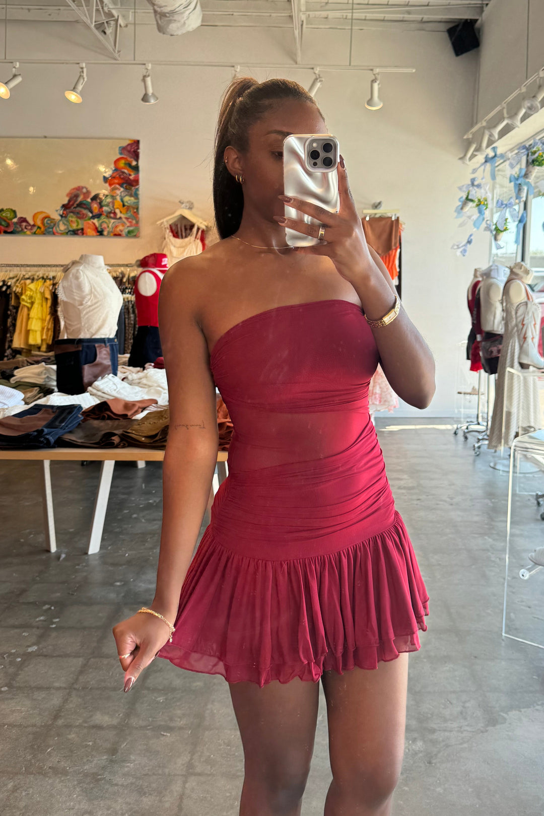 Brielle Peek A Boo Dress