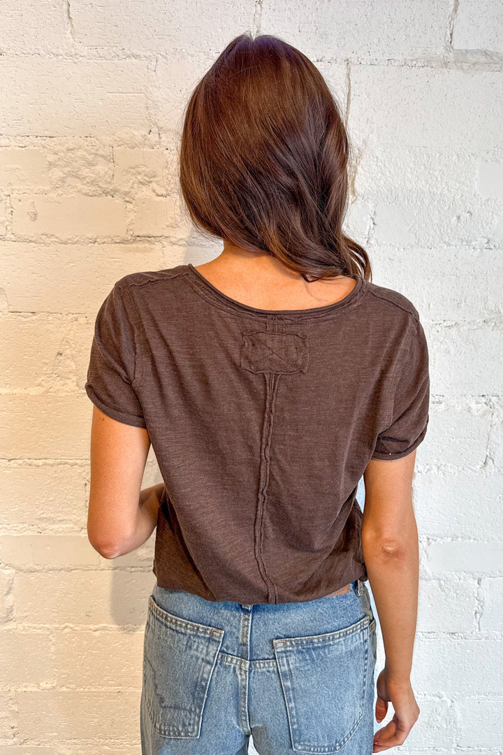 Free People Take 2 Tee, Basic Tee, Basic Tops, Vnecks, Plain Tee, Adeline Boutique, Dallas Boutique, Shirts, Tops, Women's Boutique, Women's Fashion, Free People Tops